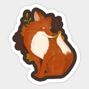 Autumn Fox Sticker